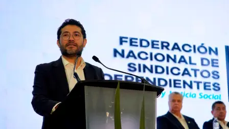 Marath Bolaños, titular de la Secretaría del Trabajo y Previsión Social.