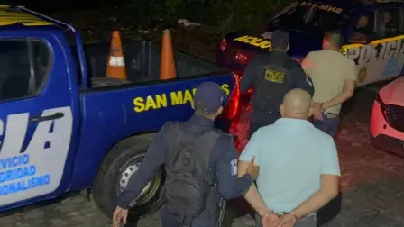 Los arrestos se produjeron en la ciudad limítrofe de Malacatán. Foto: X PNC de Guatemala