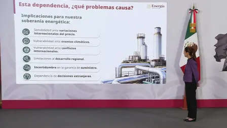 El gobierno federal reconoció que el gas natural se ha convertido en un elemento estratégico para el desarrollo económico del país, aunque actualmente México depende en gran medida de importaciones, por lo que se presentó una estrategia energética, centrada en aumentar la producción nacional.

Para más información del tema, visita: https://www.eleconomista.com.mx/politica/gobierno-presenta-plan-aumentar-produccion-gas-natural-mexico-20260408-807757.html

Twitter: https://twitter.com/eleconomista 
Sitio web: https://www.eleconomista.com.mx/ 
Facebook: https://www.facebook.com/ElEconomista.mx 
Instagram: https://www.instagram.com/eleconomistamx 

#ElEconomista #EETV #Política