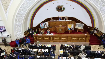 Sesión de la Asamblea Nacional de Venezuela.
