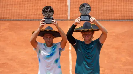 Santiago González y Ryan Seggerman recibieron 9,900 dólares y 125 puntos en el ranking gracias al título del México City Open 2026.