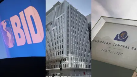 Fachadas de 3 de los más importantes bancos de desarrollo en el mundo.