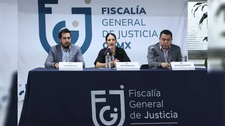 Conferencia de prensa de la Fiscalía General de Justicia de la Ciudad de México (FGJ-CDMX)