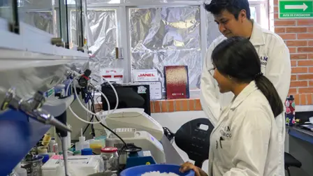 Investigadores del Instituto de Biotecnología de la UNAM.