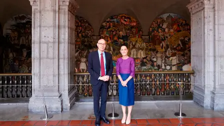 El Alto Comisionado de las Naciones Unidas para los Derechos Humanos, Volker Türk, se reunió con la presidenta de México, Claudia Sheinbaum.