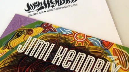 AUSTIN, TX - MARCH 13: General view of atmosphere at the U.S. Postal Service unveiling of the Jimi Hendrix Forever® Stamp during South by Southwest (SXSW) on March 13, 2014 in Austin, Texas.   Jonathan Leibson/Getty Images for US Postal Service/AFP (Photo by Jonathan Leibson / GETTY IMAGES NORTH AMERICA / Getty Images via AFP)