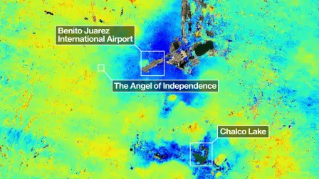 Los primeros datos de NISAR confirman que el hundimiento de la Ciudad de México no sólo continúa, sino que evoluciona con rapidez.