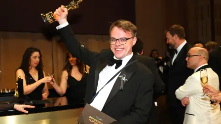 El documental "Mr. Nobody Against Putin" de Pavel Talankin ganó el Oscar por Mejor Documental. Foto: AFP