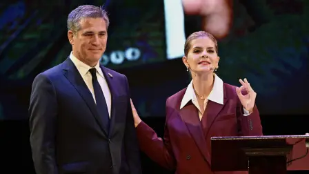 El saliente mandatario de Costa Rica, el derechista Rodrigo Chaves.