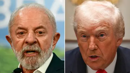 Luiz Inácio Lula da Silva, presidente de Brasil y Donald Trump, presidente de Estados Unidos.