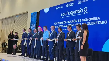 Anuncio de ampliación de  la compañia alemana Hirschvogel en Querétaro.