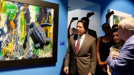 Murmullos de los océanos, exposición.