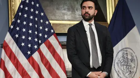 Zohran Mamdani, previo a presentar el presupuesto del año fiscal 2027 para la ciudad de Nueva York..
