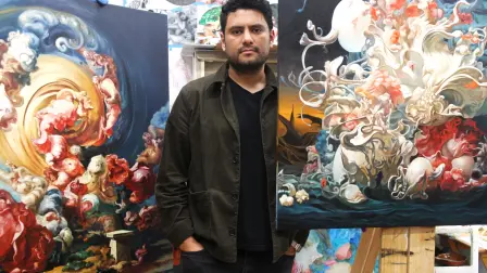 El artista Miguel Casco.