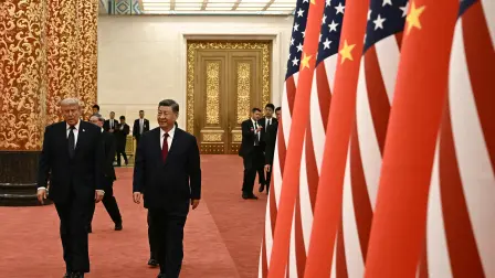 El presidente de Estados Unidos, Donald Trump, y el líder chino Xi Jinping.
