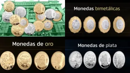 Monedas de edición limitada y de curso legal conforme a la Ley Monetaria de los Estados Unidos Mexicanos.