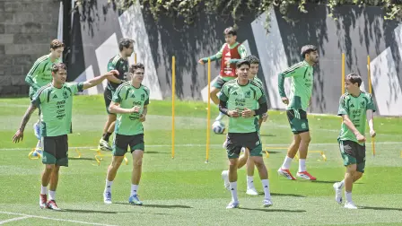 Entrenamiento de la Selección Mexicana.