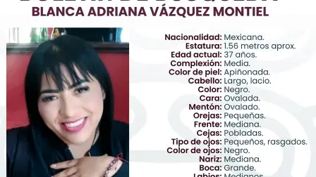 Ficha de búsqueda de Blanca Adriana.
