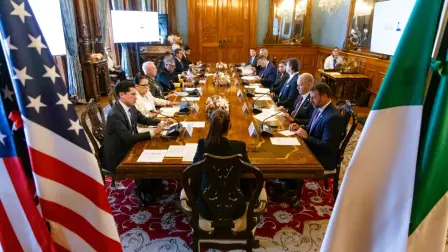 La presidenta de México, acompañada de su Gabinete de Seguridad y de Relaciones Exteriores, se reunión con una comisión de seguridad de EU encabezada por el Secretario del Departamento de Seguridad Interior, Markwayne Mullin.