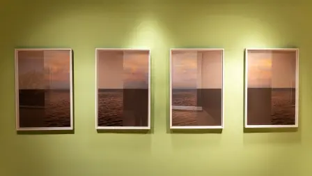 Mármol, cerámica, fotografía y pintura.