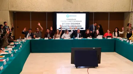 Sesión de la Comisión de Puntos Constitucionales.