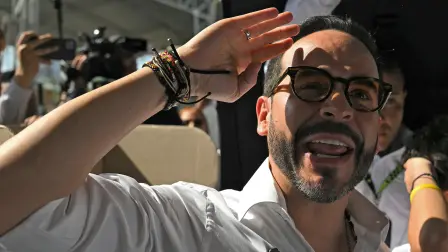 El candidato presidencial colombiano Abelardo de la Espriella, del movimiento Salvadores de la Patria.