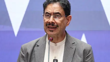 El candidato presidencial colombiano Ivan Cepeda del Pacto Histórico.