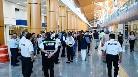 Terminal 1 del Aeropuerto Internacional de la Ciudad de México.
