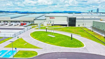 Toyota Guanajuato incorpora agua reutilizada, energía solar y reciclaje en sus procesos de manufactura.