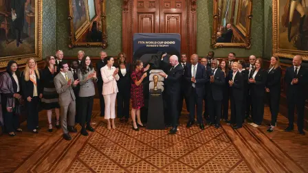 El presidente de la FIFA, Gianni Infantino, visitó a la mandataria federal en Palacio Nacional, horas antes de la inauguración del Mundial 2026.