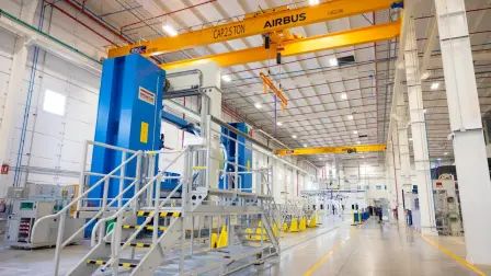 La planta es cuatro veces más grande de lo que se proyectó inicialmente, compartió el presidente de Airbus en México, Ricardo Capilla.