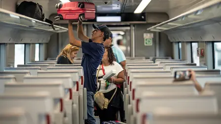 Interior del Tren Maya.