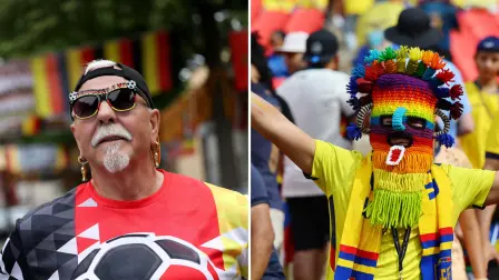 Fanáticos de Alemania y Ecuador en el Mundial 2026.