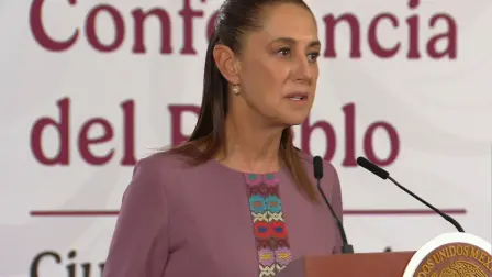 La presidenta Claudia Sheinbaum Pardo durante la conferencia matutina del miércoles 24 de junio de 2026 en Palacio Nacional. Foto: Especial