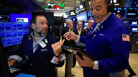 Traders en Wall Street.