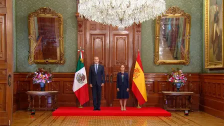 La presidenta de México, Claudia Sheinbaum, se reúne este jueves con el rey Felipe VI de España.