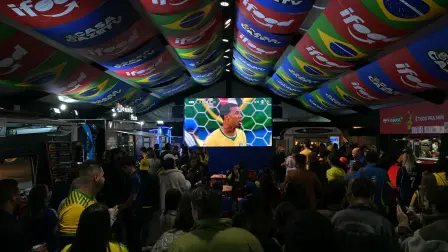 Transmisión del Mundial en televisión.