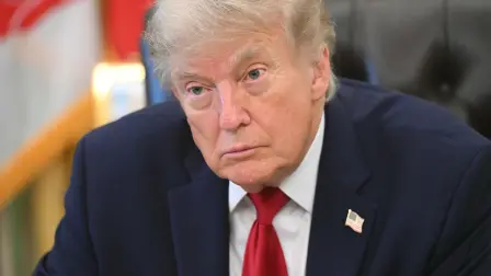 US President Donald Trump speaks after signing a presidential memo on pollution control in vehicles at the Oval Office of the White House in Washington, DC, on June 29, 2026. (Photo by SAUL LOEB / AFP)