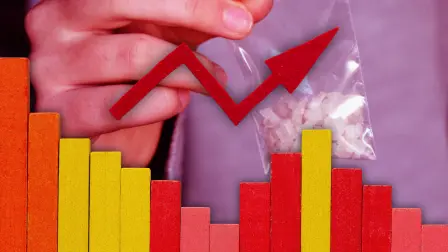 Crecimiento acelerado de consumo de metanfetaminas en México.