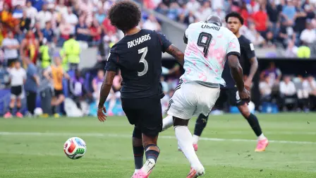 SEATTLE, WASHINGTON - JULY 06: Romelu Lukaku #9 of Belgium scores his team's fourth goal during the FIFA World Cup 2026 Round of 16 match between USA and Belgium at Seattle Stadium on July 06, 2026 in Seattle, Washington.   Luke Hales/Getty Images/AFP (Photo by Luke Hales / GETTY IMAGES NORTH AMERICA / Getty Images via AFP)