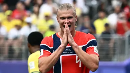 Con siete goles en el Mundial, solo por debajo de los ocho de Lionel Messi, Haaland insistió en que estaba "disfrutando mucho" la justa deportiva.