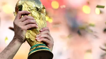 El trofeo más valioso del mundo, la Copa del Mundo.