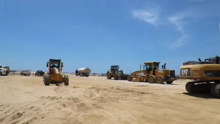 Primera etapa de la pavimentación de la carretera Bahía Asunción-Punta Prieta