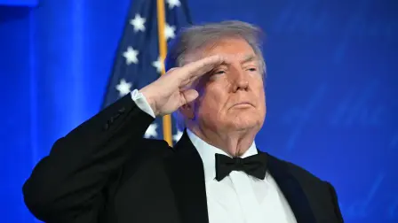 US President Donald Trump attends the 2026 White House Correspondents' Association (WHCA) Dinner at the Waldorf Astoria in Washington, DC, on July 24, 2026. The 2026 WHCA Dinner was originally scheduled for April 25 at the Washington Hilton, but was rescheduled and relocated after an alleged gunman breached security. (Photo by Mandel NGAN / AFP)