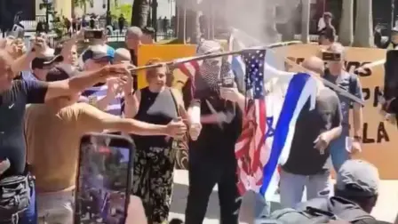 Partidarios de Nicolás Maduro en Caracas, Venezuela.
