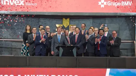 Campanazo de Invex Banco en la Bolsa Mexicana de Valores