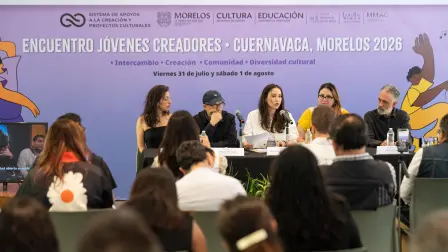 La secretaria de Cultura, Claudia Curiel, anunció el Encuentro de Jóvenes Creadores.