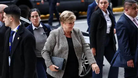 Kristalina Georgieva a su llegada a Argentina. Foto: Reuters