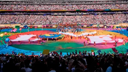 Espectáculo de medio tiempo de la final del Mundial de Futbol 2026 entre Argentina y España, el 19 de julio de 2026.