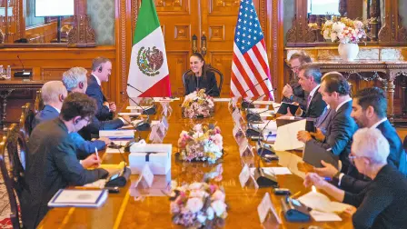 La presidenta Claudia Sheinbaum recibió a empresarios de Estados Unidos para mantener acuerdos institucionales.
